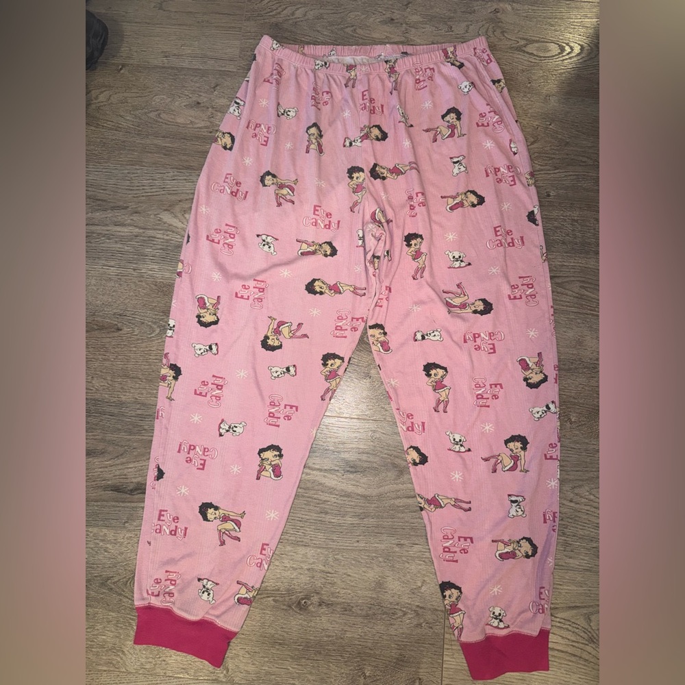 90’s Pink Betty Boop loungewear pants XL